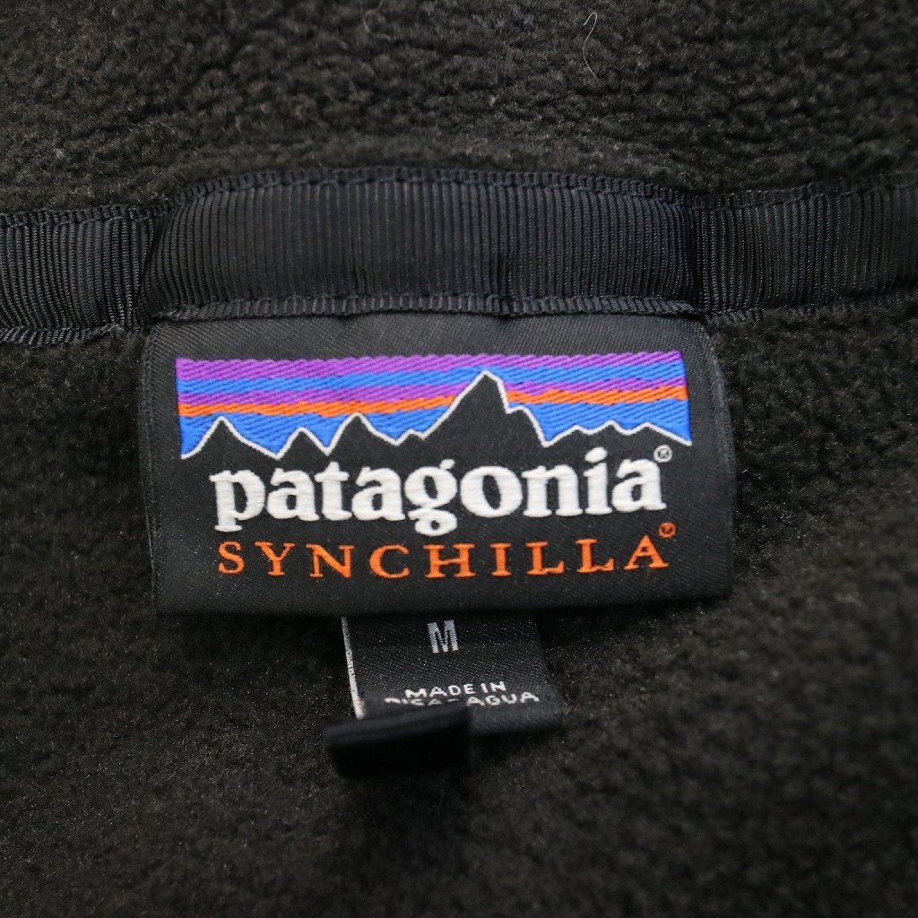 patagonia パタゴニア クラシック SYNCHILLA シンチラ フリースジャケット アウトドア ブラック (メンズ M) O7616 /1円スタート_画像7