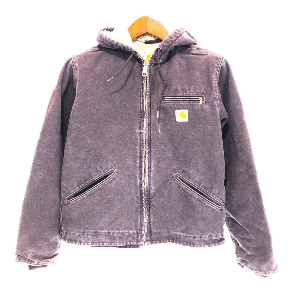 Carhartt カーハート Sandstone Sherpa Lined Hooded Jacket ワークジャケット ブラウン (レディース S (4/6)) 中古 古着 P4178