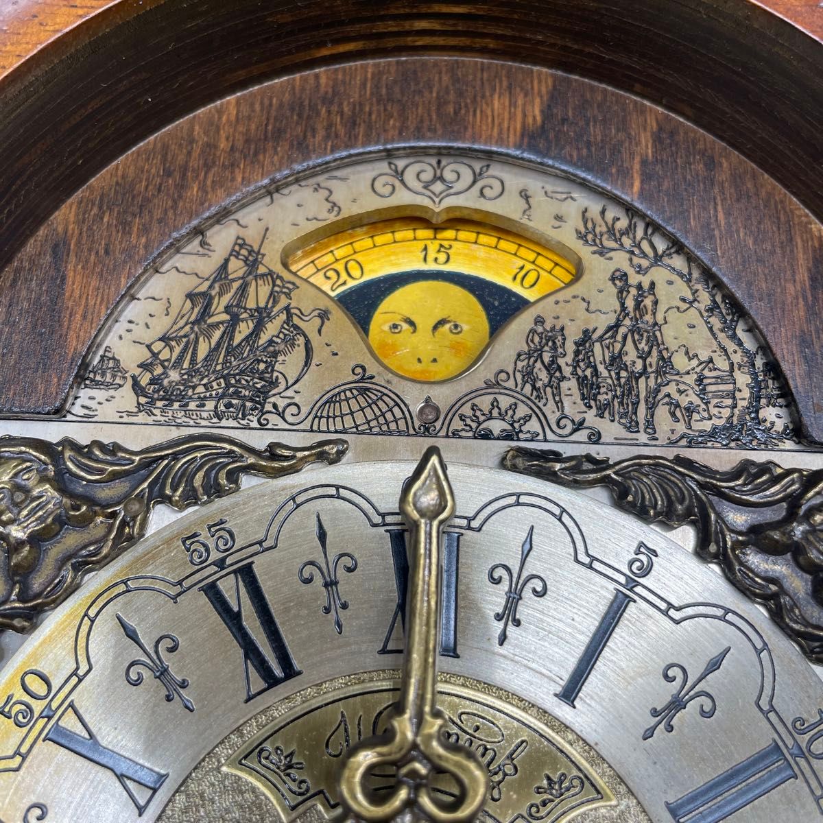 アンティーク オランダ製 WUBA 掛時計 装飾時計 柱時計