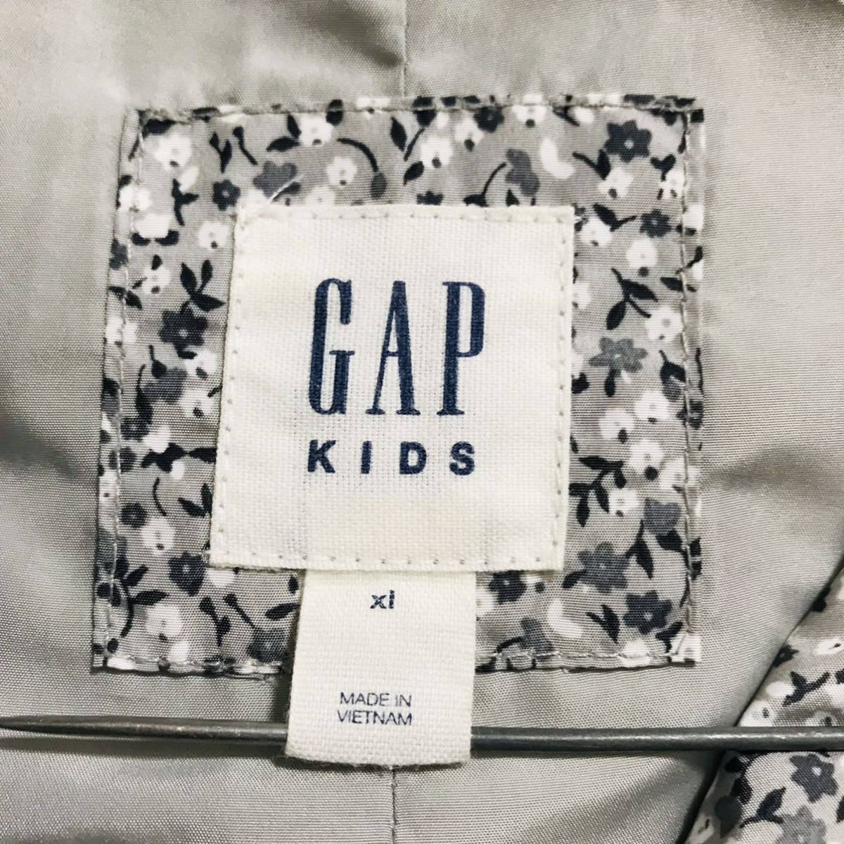 100 jpy GAP Gap Kids floral print fur attaching hood kids with cotton the best 150
