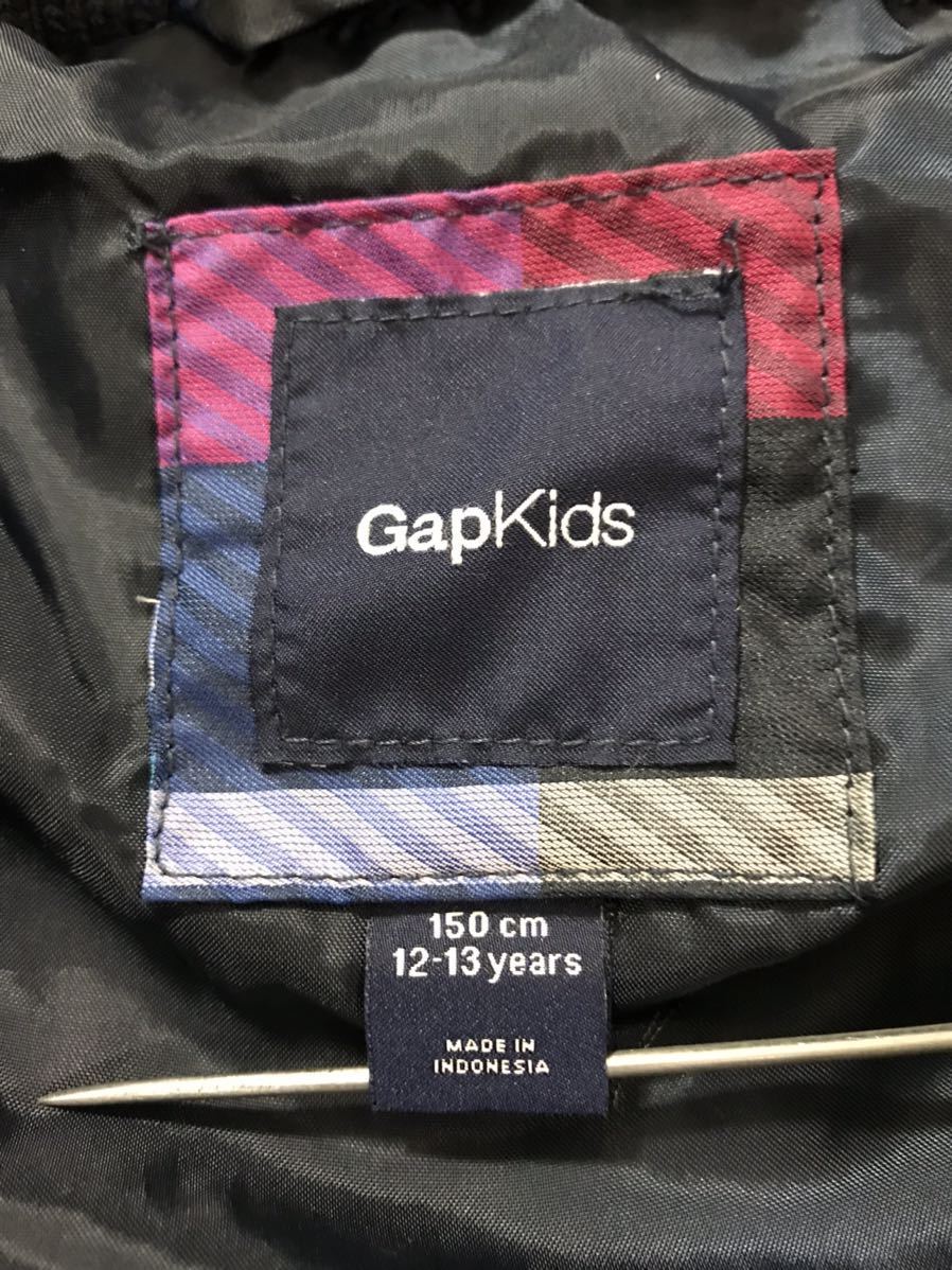 100 jpy GAP Gap kids Kids check down jacket with a hood .150
