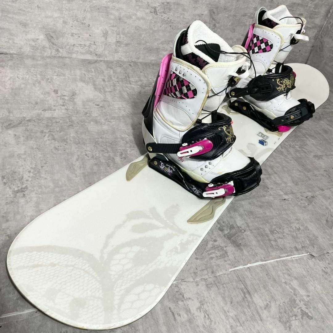 スノーボード　SALOMON サロモン　レディース 3点セット　144cm 24.0cm　かわいい　簡単　初心者　ブーツ　ビンディング　バインディング_画像10