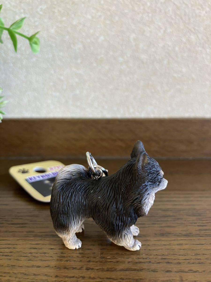 かわいい犬のフィギュアキーホルダー♪　チワワ　ブラック　キーリング_画像3