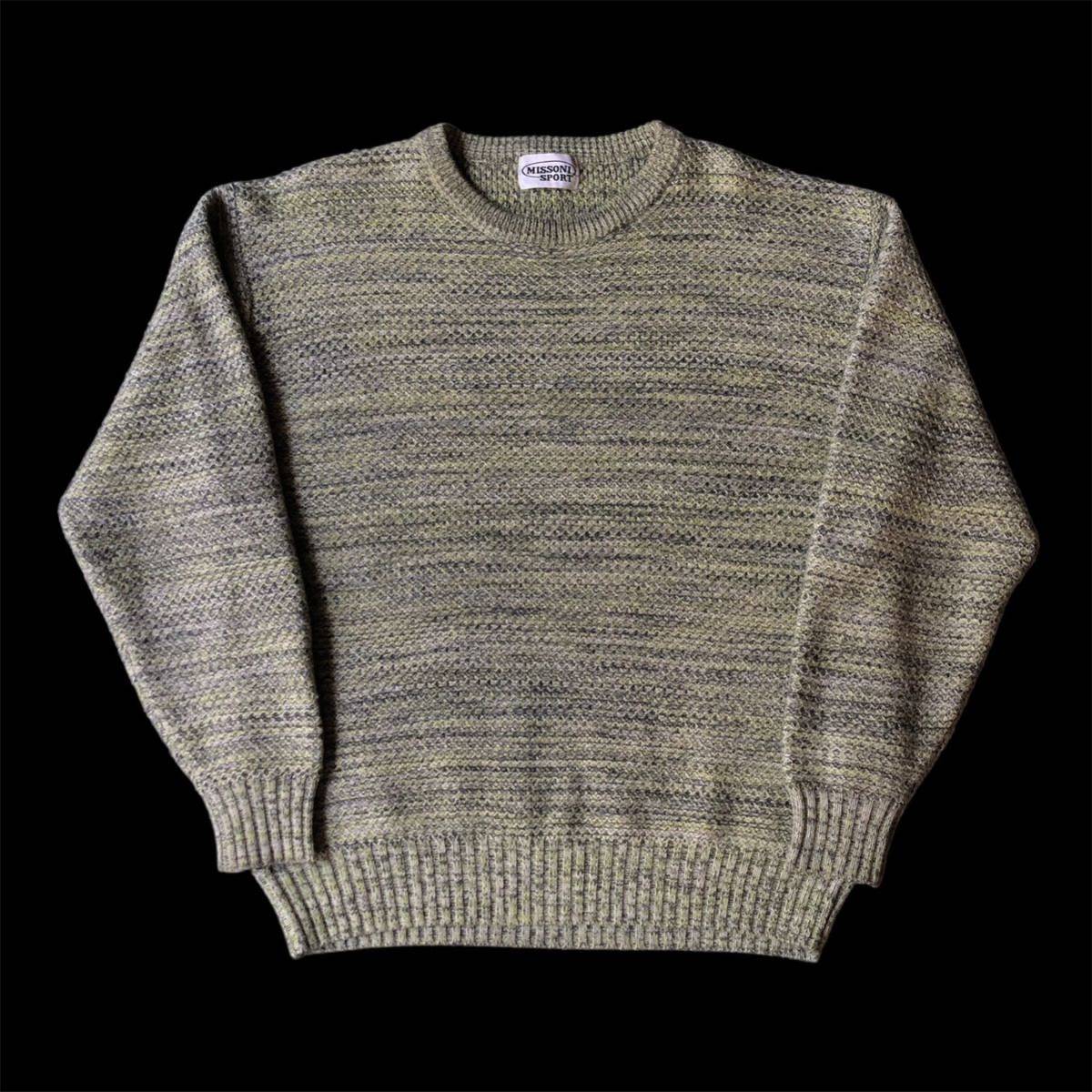 Missoni Sports Lambs Wool Acrylic Mix Color Knit Pullover Missoni wool akli Lumix color knitted archive archive 