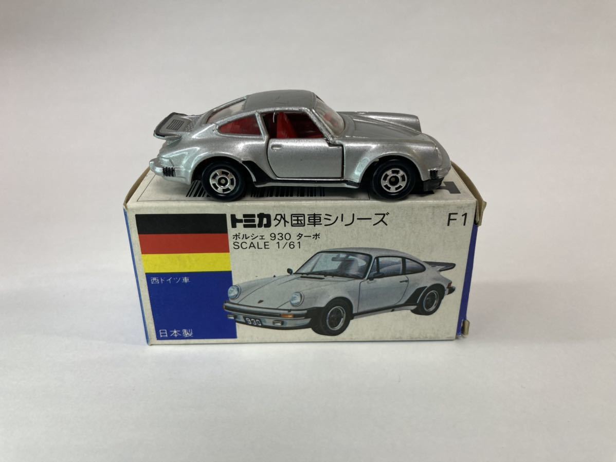 トミカ ミニカー　No F1 ポルシェ930ターボ　（赤シート）バレンタイントミカ　箱付き_画像2