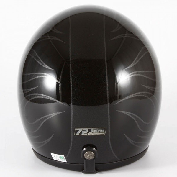 72JAM ジェットヘルメット&シールドセット WEB限定モデル グロスブラック フリーサイズ:57-60cm未満 +開閉式シールド JCBN-02 JJ-16C_画像6