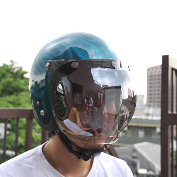 72JAM ジェットヘルメット&シールドセット STEALTH - マットブラック XLサイズ:60-62cm +開閉式シールド JCBN-03 JJ-16L_画像9