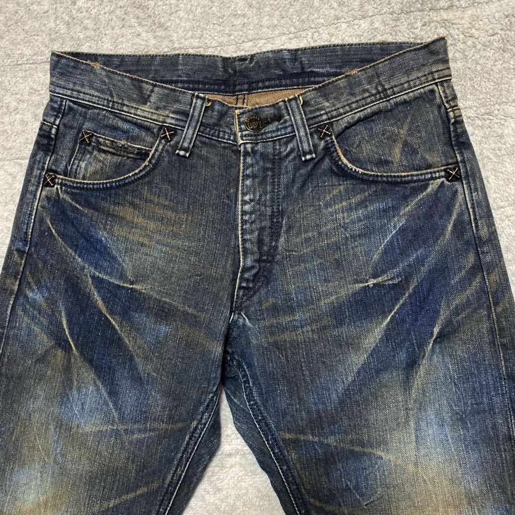 12A LEE リー 36111 デニム ジーンズ ジーパン パンツ S MADE IN JAPAN 日本製 STRAIGHT ストレート 格安_画像3