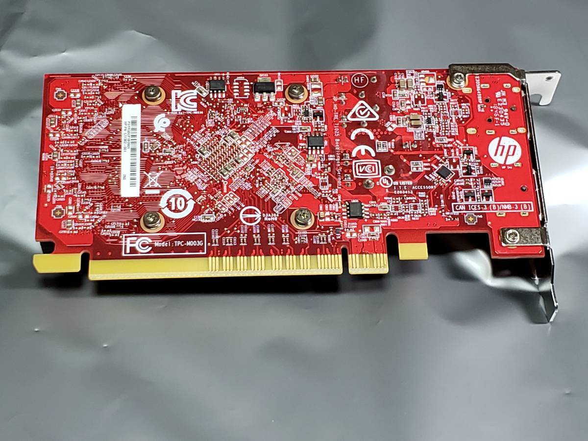 グラフィックボード　状態キレイ　HP AMD Radeon V337 109-C86957-00 L11302-001 2GB 動作未確認の為ジャンク扱いです　まとめ取引歓迎_画像2