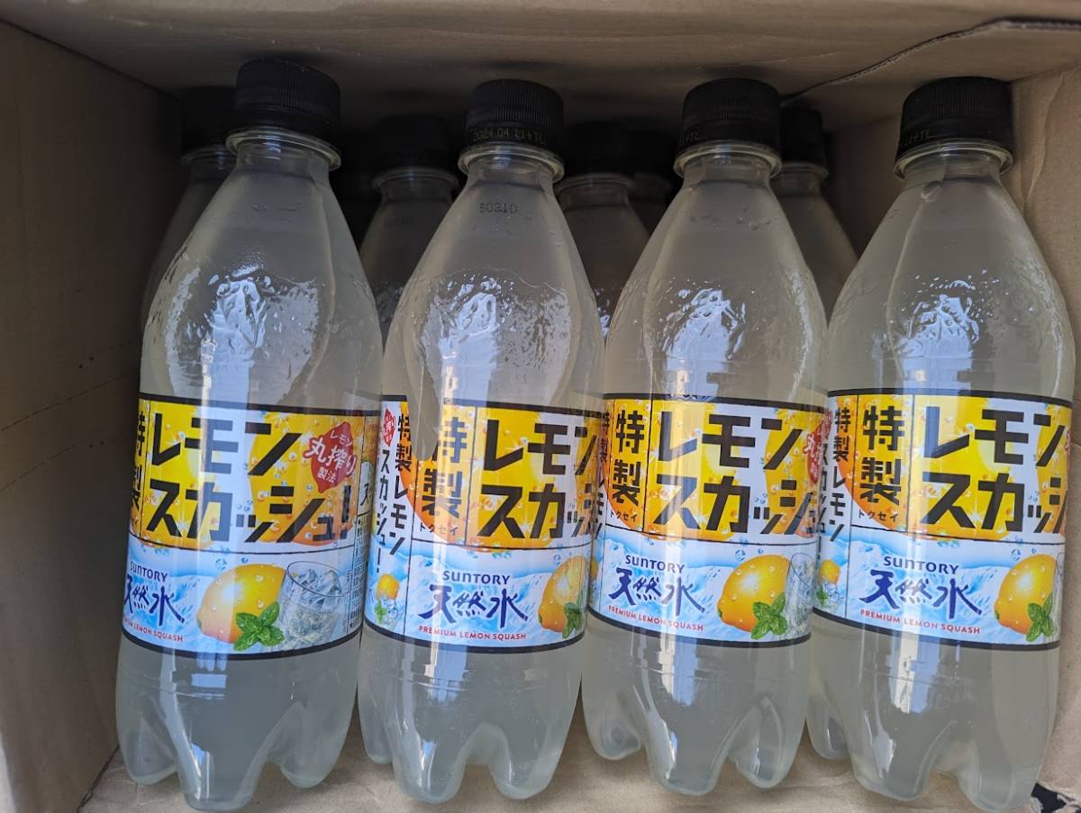 訳あり　特製レモンスカッシュ　500ml　ペットボトル　24本　1ケース　サントリー_画像1