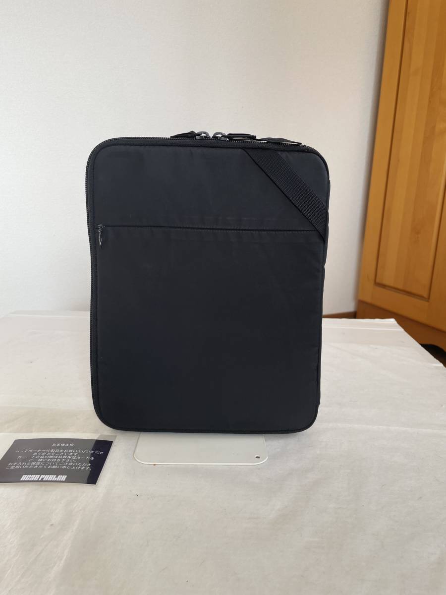  Headporter Porter black beauty IPAD case tablet black Fujiwara hirosi travel Jim clutch bag beautiful goods 