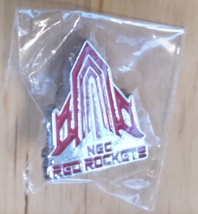 NEC RED ROCKETS　☆レッドロケッツ　 ピンバッチ　【非売品新品未使用】_画像1