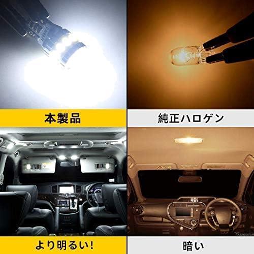 ★T104個★ T10 LED ホワイト 爆光 キャンセラー内蔵 ポジションランプ ナンバー灯 ルームランプ 高耐久 無極性 3014LED素子6000K_画像5