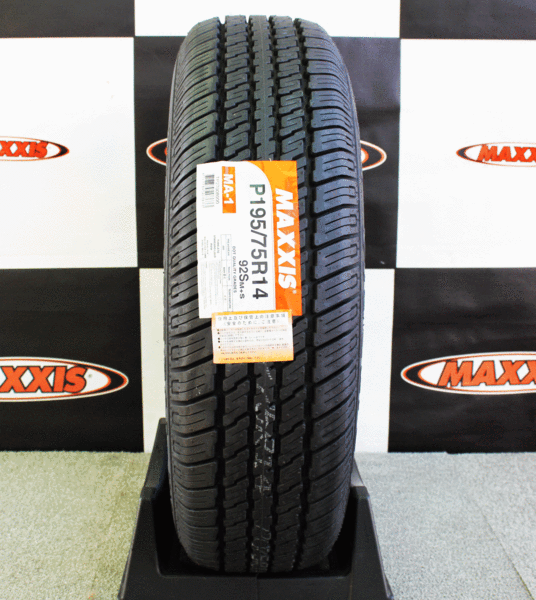 【2023年製】MAXXIS マキシス MA-1 P195/75R14 92S ホワイトリボンタイヤ White Ribbon 195/75-14 新品即納_画像2