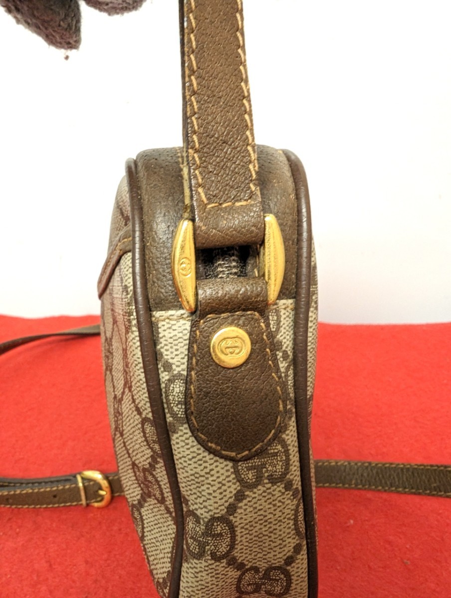 美品 極上！gucci GG柄ショルダーバッグ ポシェット オールドグッチ レア_画像4