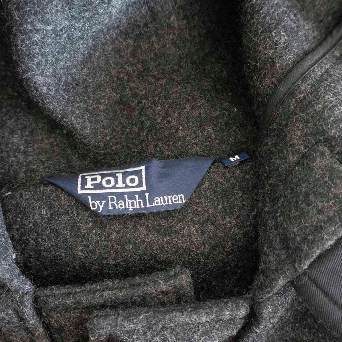 [ прекрасный товар /90S]POLO RALPH LAUREN [ полупальто "даффл коут" ]M шерсть Vintage Polo Ralph Lauren б/у одежда y2312061
