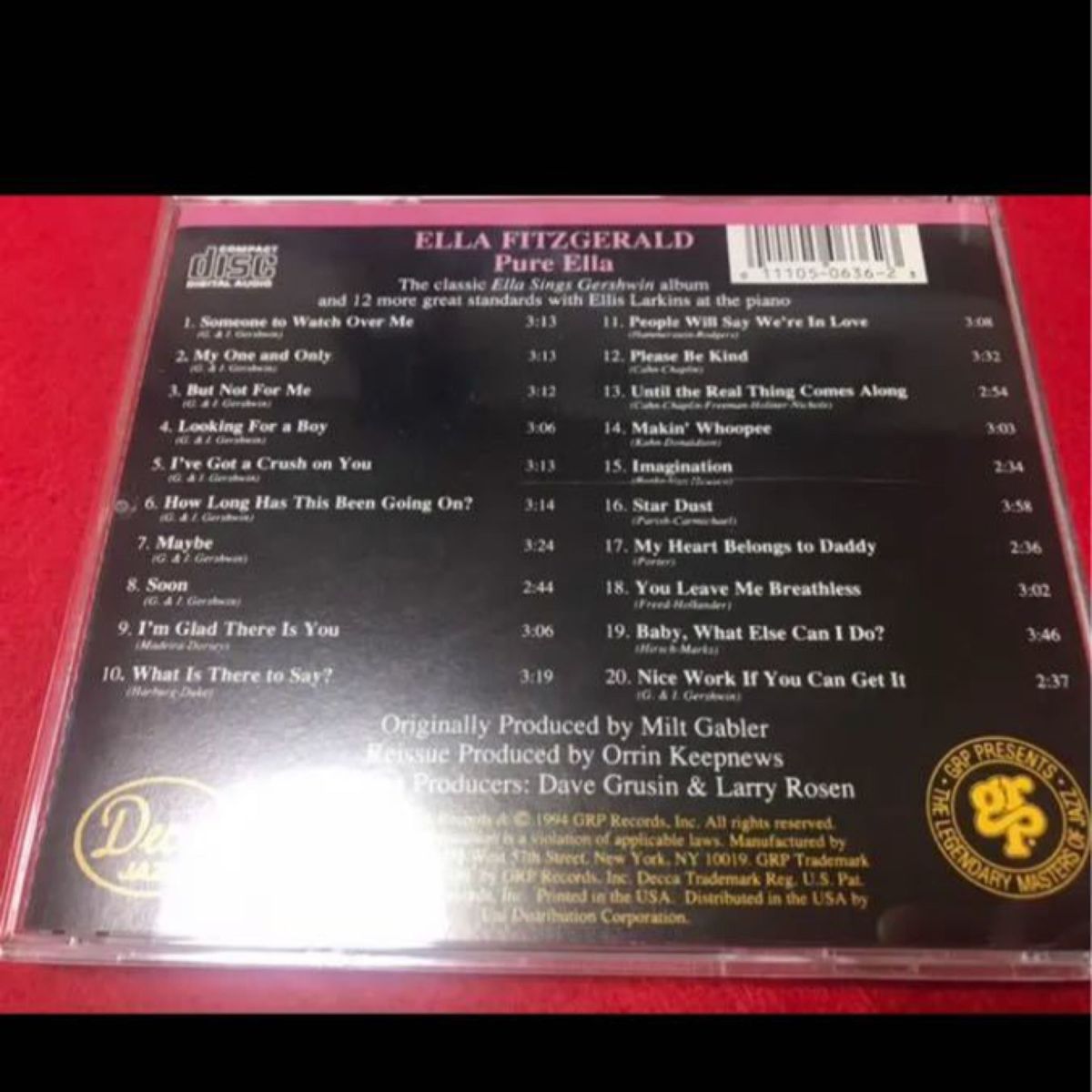CD JAZZ 名盤 ジャズ Standard Ella Fitzgerald