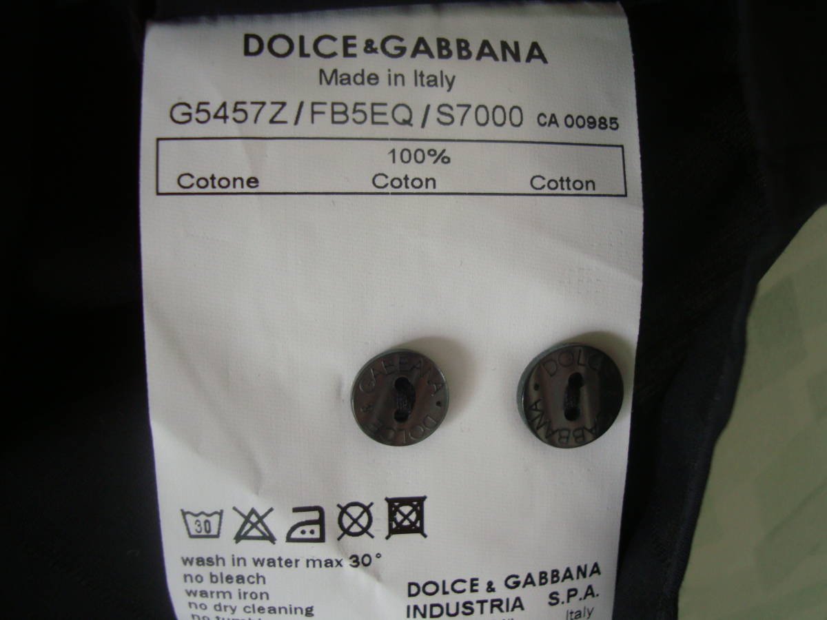 デッドストック未使用 DOLCE&GABBANA ドルガバ カラー切り替えカフス