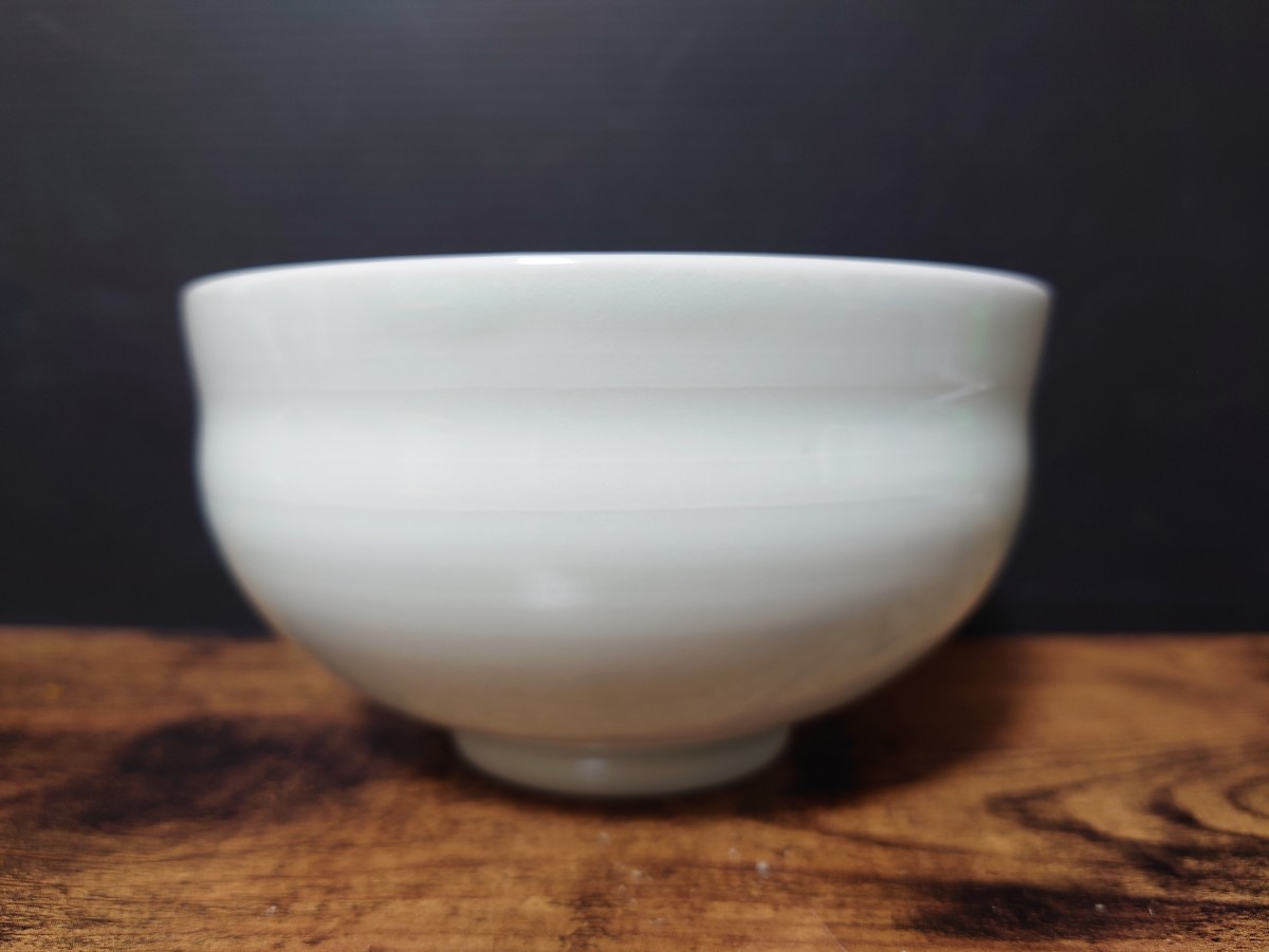【神農巌】青白磁 茶碗 共箱 茶道具 茶器 茶具 _画像4