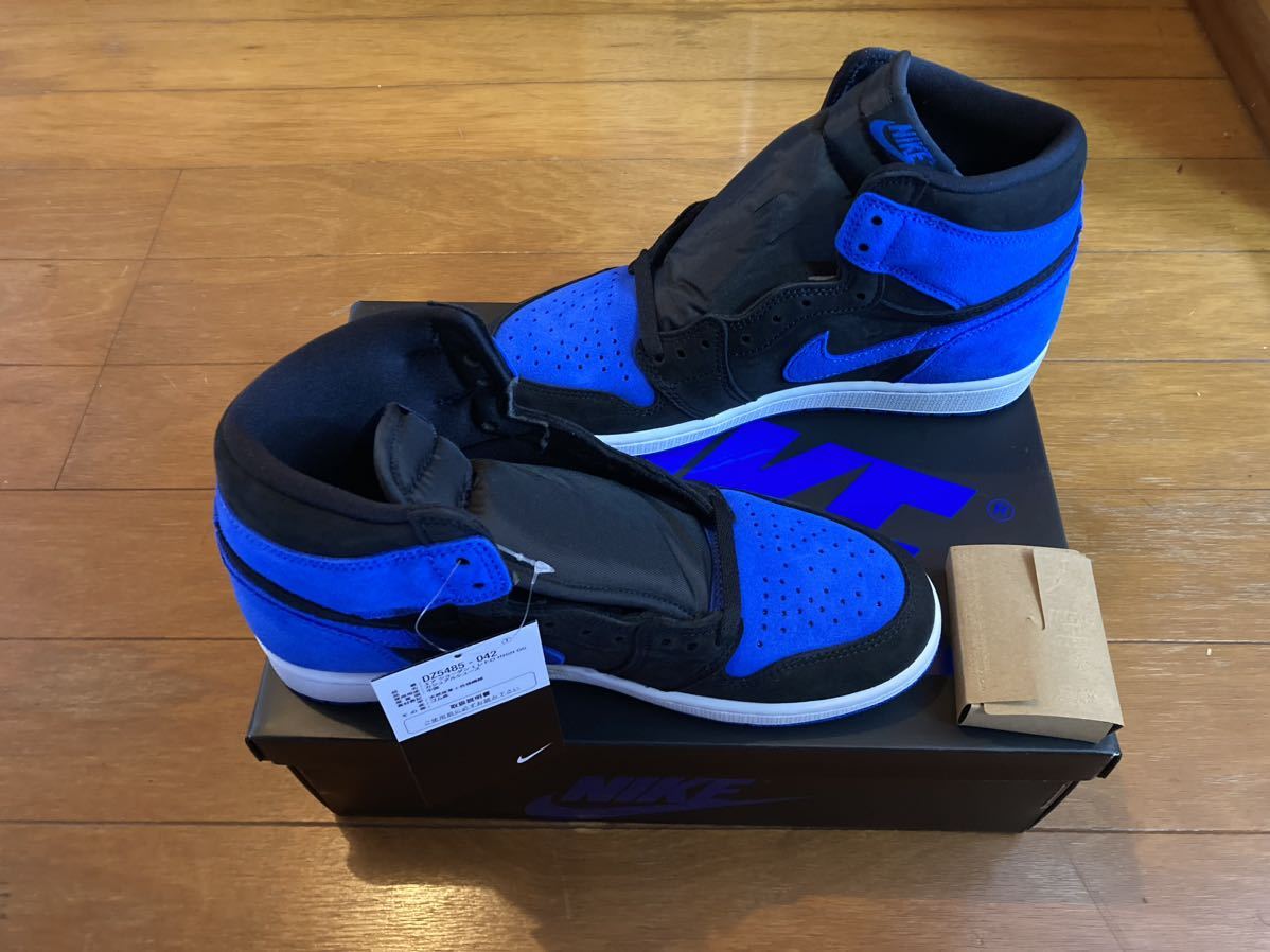 Nike Air Jordan 1 Retro High OG Royal Reimagined US8.5 26.5cm ロイヤル 国内正規品 黒タグ エアジョーダン ブルー DZ5485-042_画像2