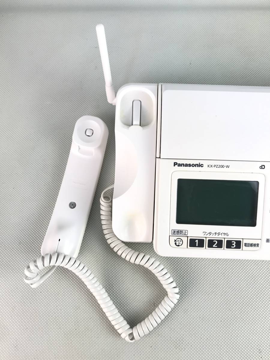 A9150○Panasonic パナソニック パーソナルファックス 電話機 FAX ファックス ファクシミリ 親機のみ KX-PZ200DL 【同梱不可】_画像2