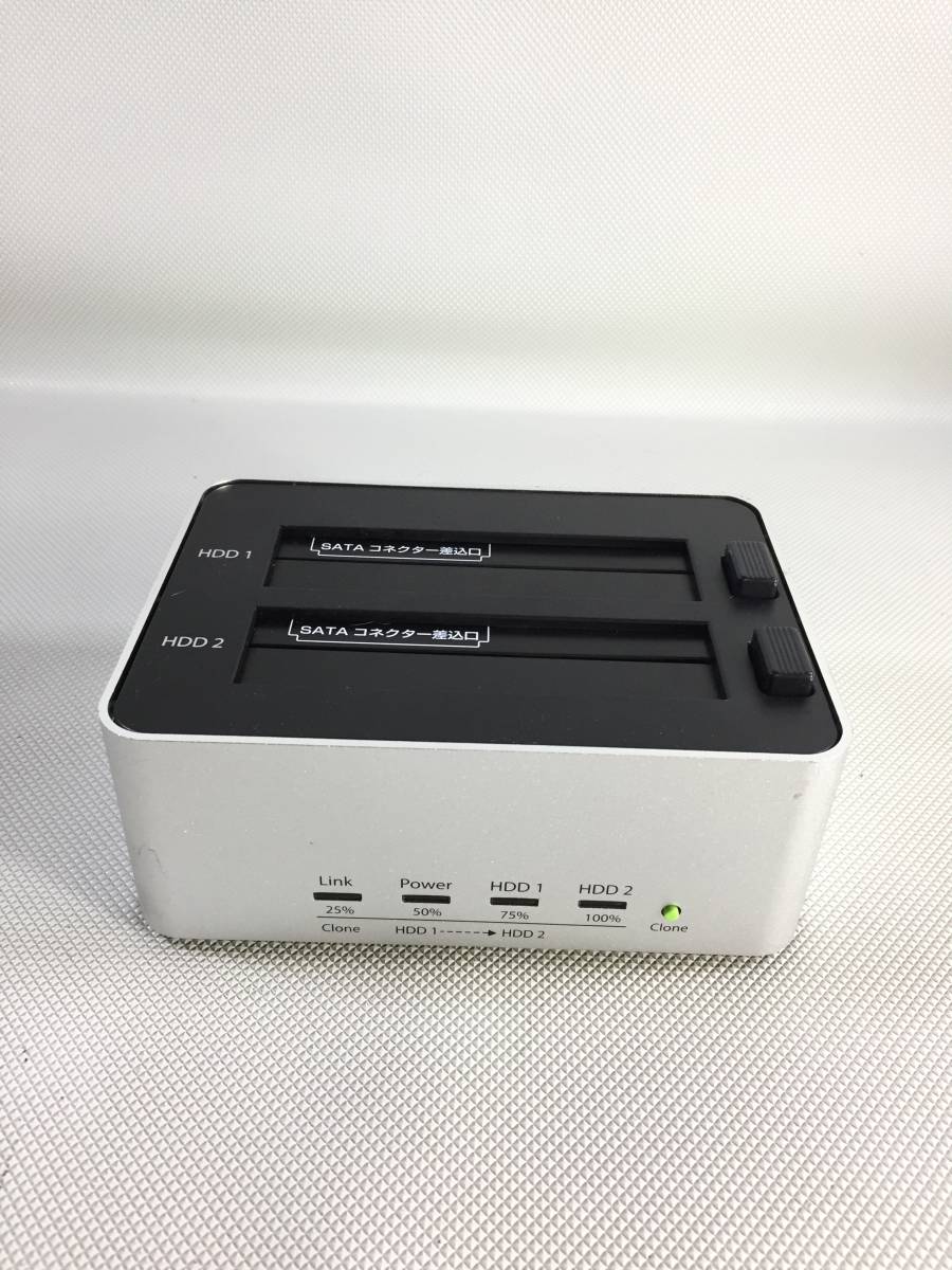 S3416○2.5/3.5 SATA HDD Docking Station ドッキングステーション KURO-DACHI/CLONE/U3 アダプター SAW30-120-2000J 訳あり_画像3