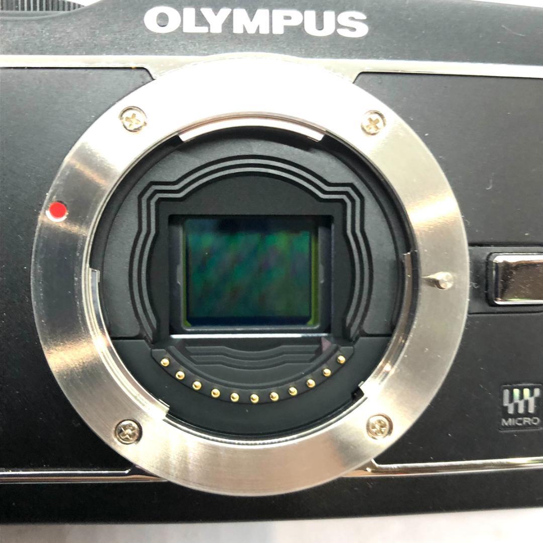 【C3983】OLYMPUS PEN E-P3 オリンパス ペン デジタル一眼カメラ ミラーレス一眼 + M.zuiko 14−42mm EZ パンケーキ ズームレンズ 黒_画像4