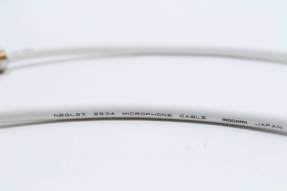 MOGAMI 2534 white [ patch cable 20cm L-L 2 pcs set SS-47 specification length modification possibility ] free shipping shield cable guitar Moga mi effector 
