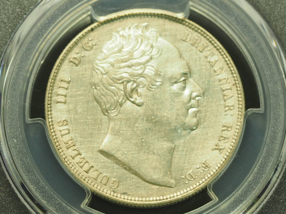  原文:【イギリス銀貨】（PCGS‐AU DETAIL 1834年銘）