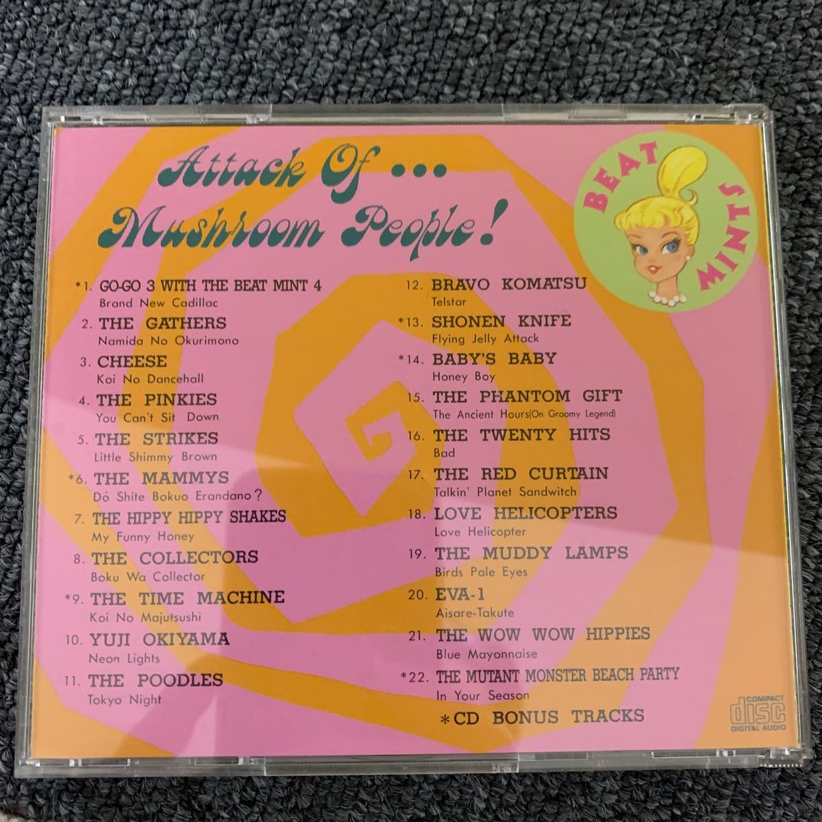 CD ATTACK OF THE MUSHROOM PEOPLE THE COLLECTORS go-go 3 neo mods strikes phantom gift hippy hippy shakes red curtain gsの画像2