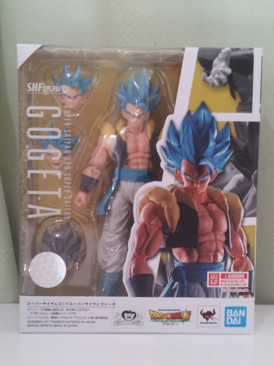 [中古品・欠品なし]S.H.フィギュアーツ ドラゴンボール スーパーサイヤ人ゴッドスーパーサイヤ人ゴジータ_画像1