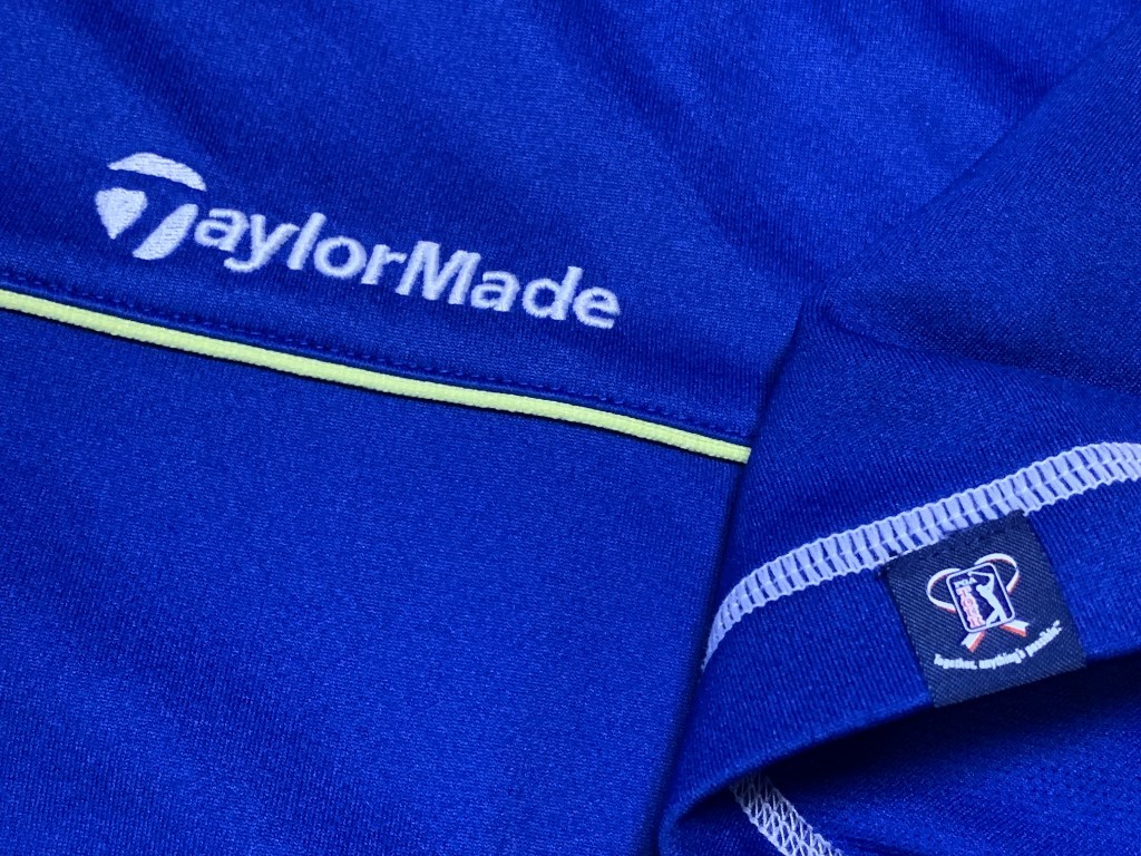 TaylorMade/ TaylorMade speed . short sleeves Zip polo-shirt L