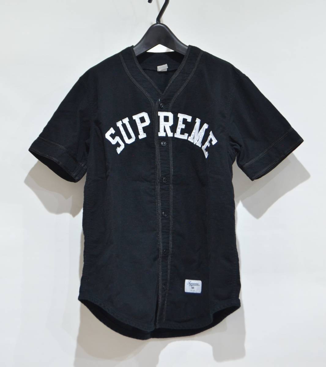 Supreme シュプリーム 10ss Baseball Jersey ベースボール シャツ 黒 M Y-322906