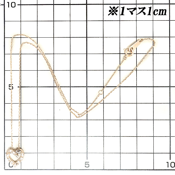  Vendome Aoyama колье 0.12ct K18PG Heart зодиакальный камень 4 месяц VENDOME AOYAMA прекрасный товар б/у SH90991