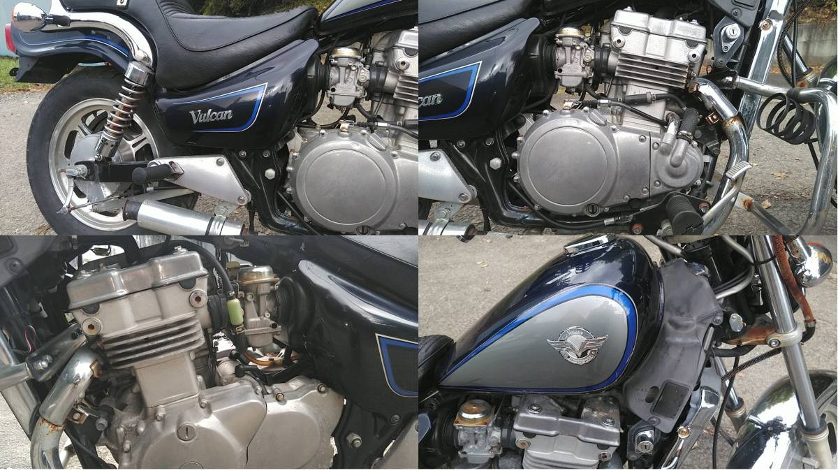 旧車 カワサキ KAWASAKI VULCAN EN400B ジャンク品 部品取り DIY 輸出等_画像4