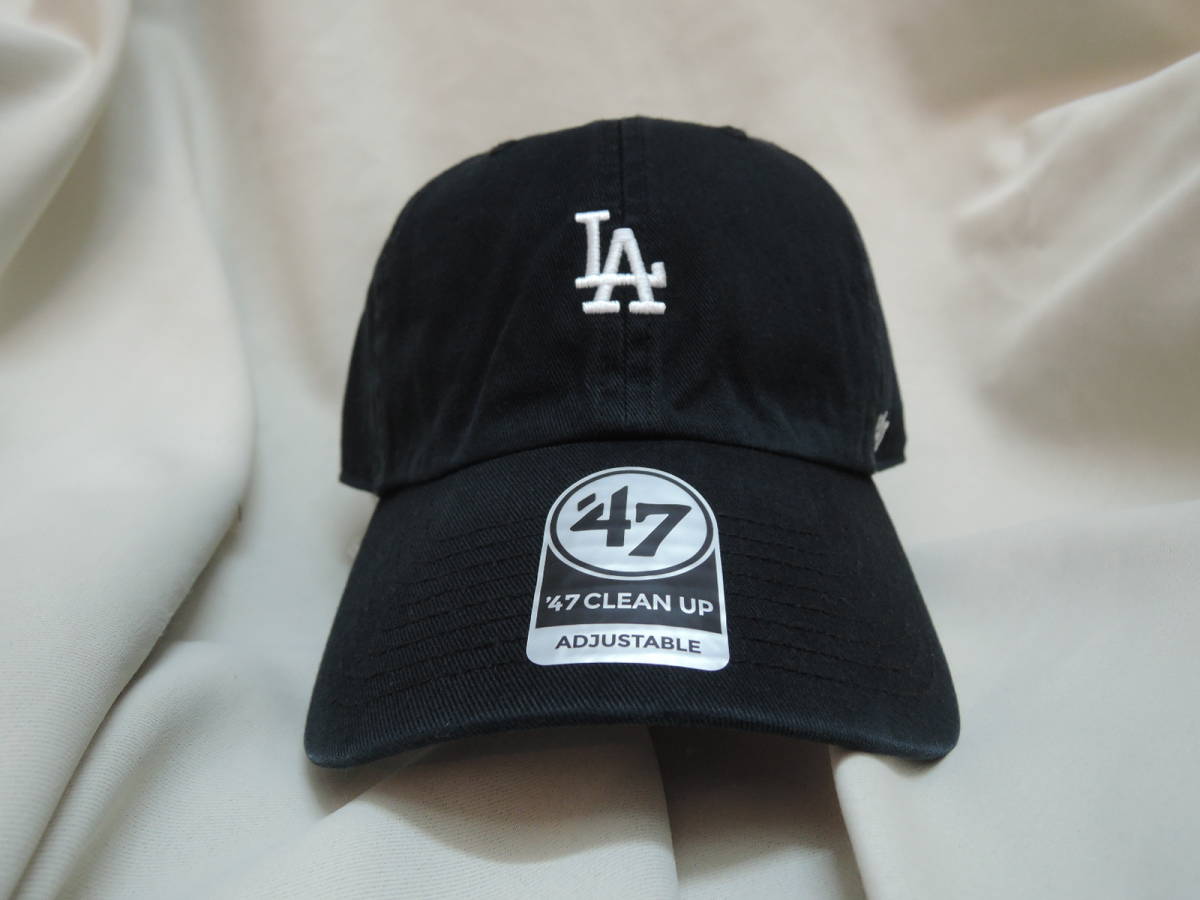 ☆ 47BRAND Dodgers Base Runner CLEAN UP Black 最新 人気商品 キャップ ミニロゴ ドジャース 送料\300~ 大谷翔平 山本由伸平の画像2