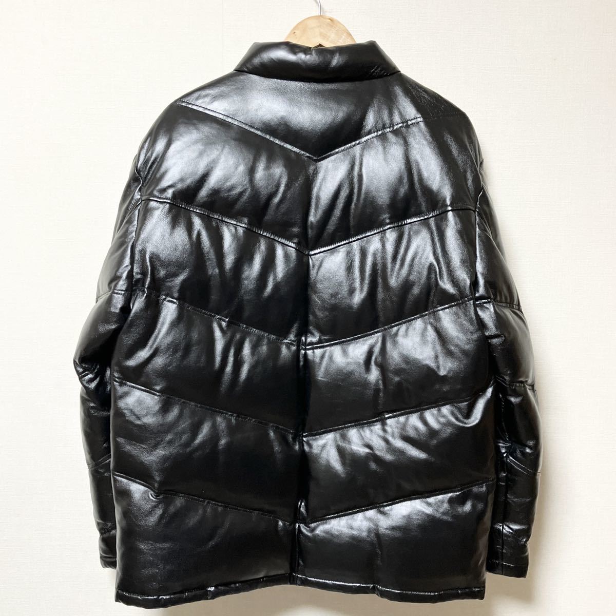 Franck Michel フランクミッシェル ラムレザー ダウンジャケット Franck Michel フランクミッシェル ラムレザー ダウンジャケット