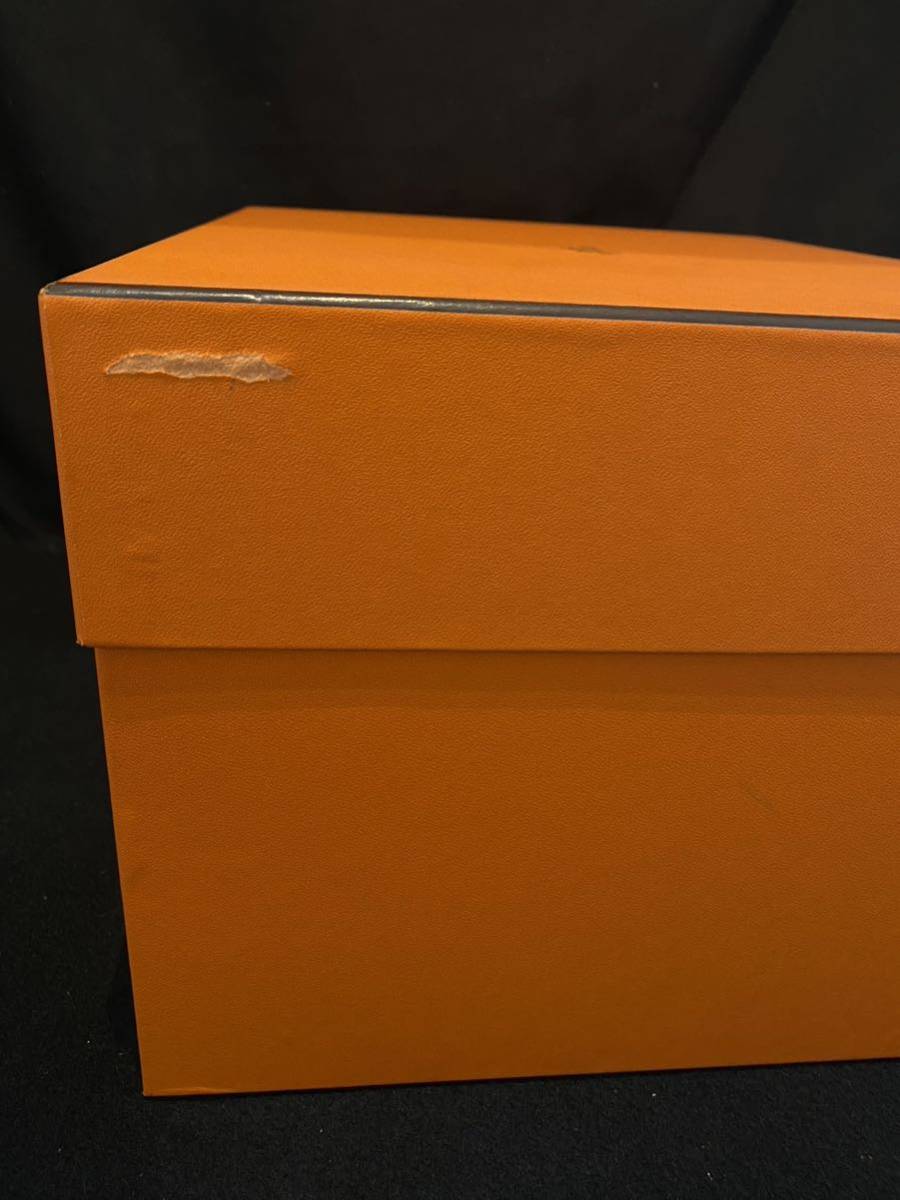 (マ31) HERMES エルメス 空箱 BOX ボックス ケース 空き箱 保存箱 バッグ 鞄 オレンジ 大型 オレンジBOX バーキン ケリー インテリア _画像4