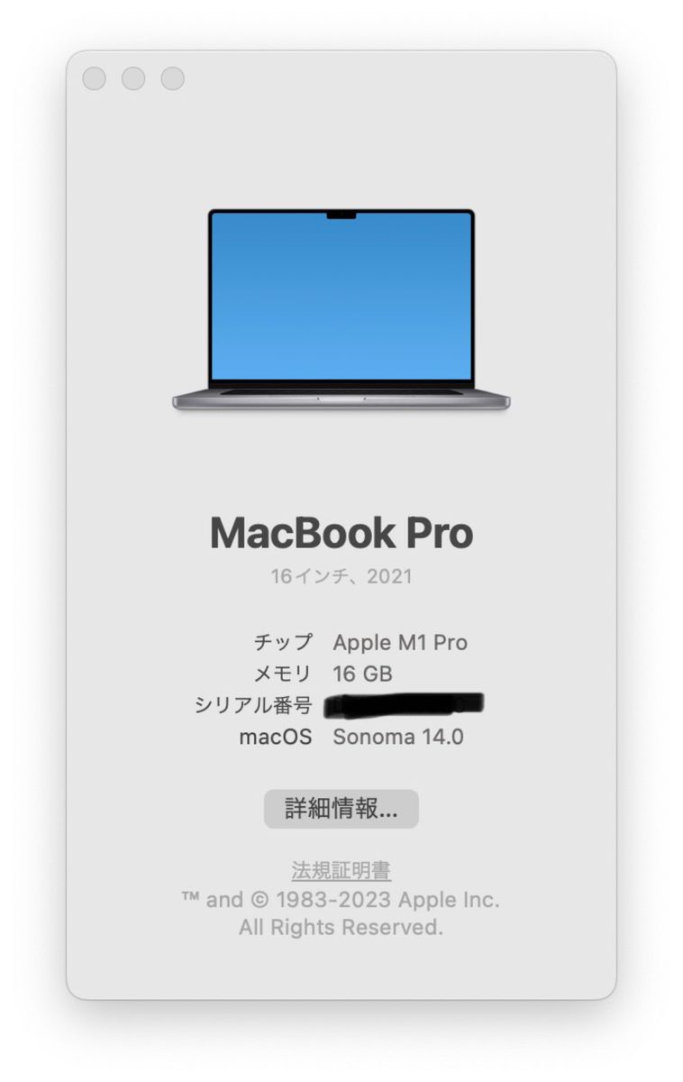 美品：MacBook Pro 16 M1 Pro スペースグレイ 付属品未使用品