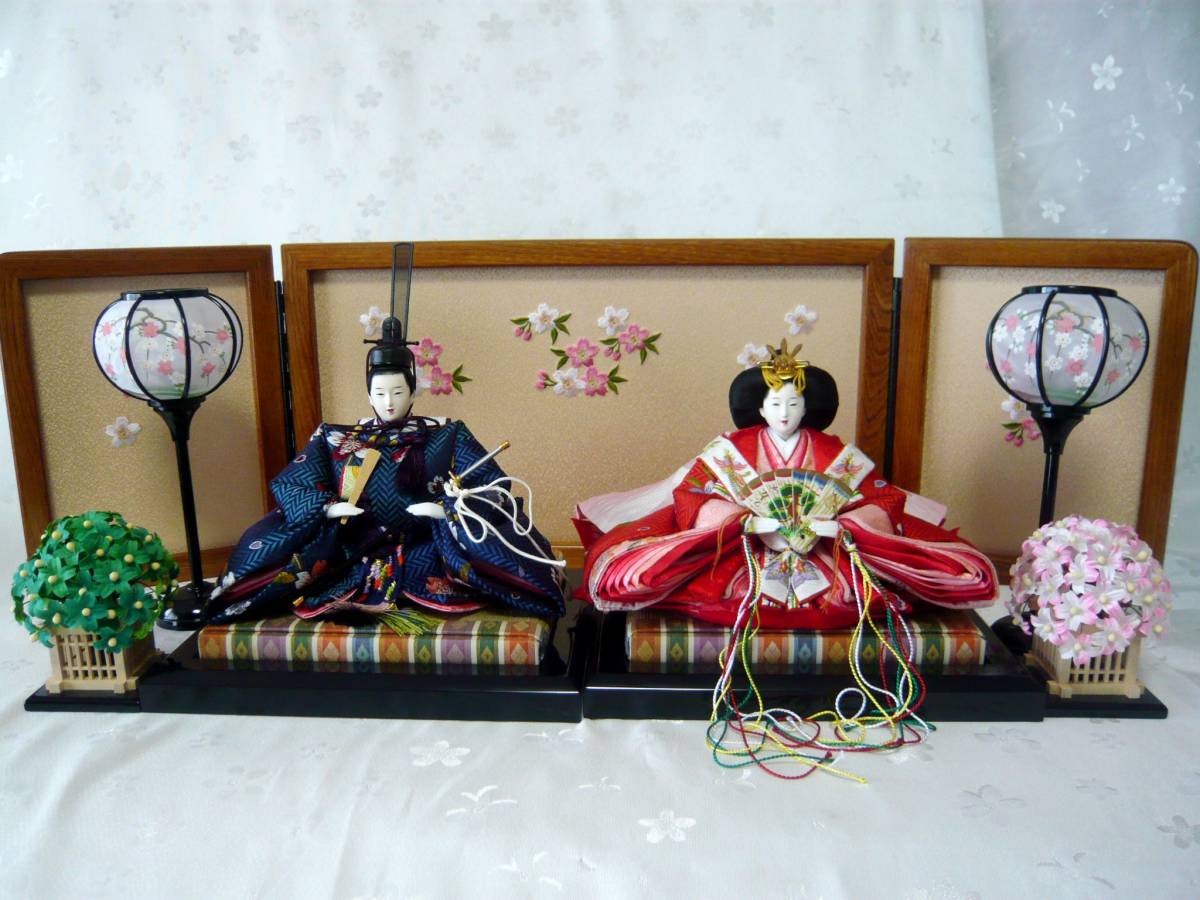 日本初の *USED美品☆雛人形 親王飾り☆縁起物 伝統工芸☆2825