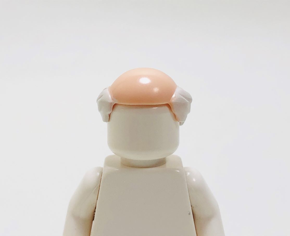 【新品未使用】レゴ LEGO ミニフィグ ヘアー ヘア 薄毛 白髪の画像1
