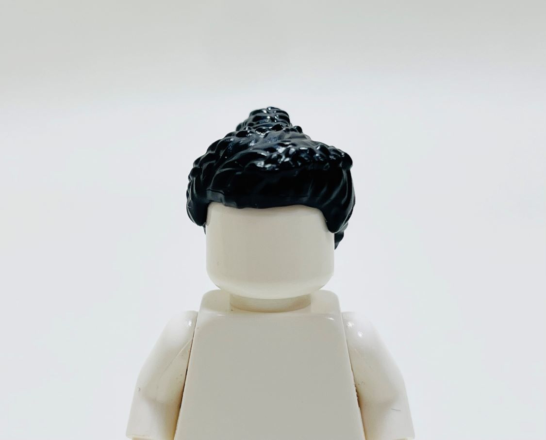 【新品未使用】レゴ LEGO ミニフィグ ヘアー ヘア ロング ポニーテール 女性 ブラックの画像1