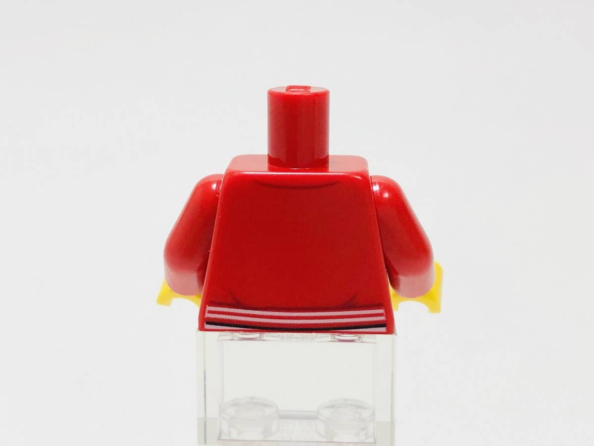 【新品未使用】レゴ LEGO ミニフィグ トルソー ボディ 43 赤 レッド ジャンパーの画像2