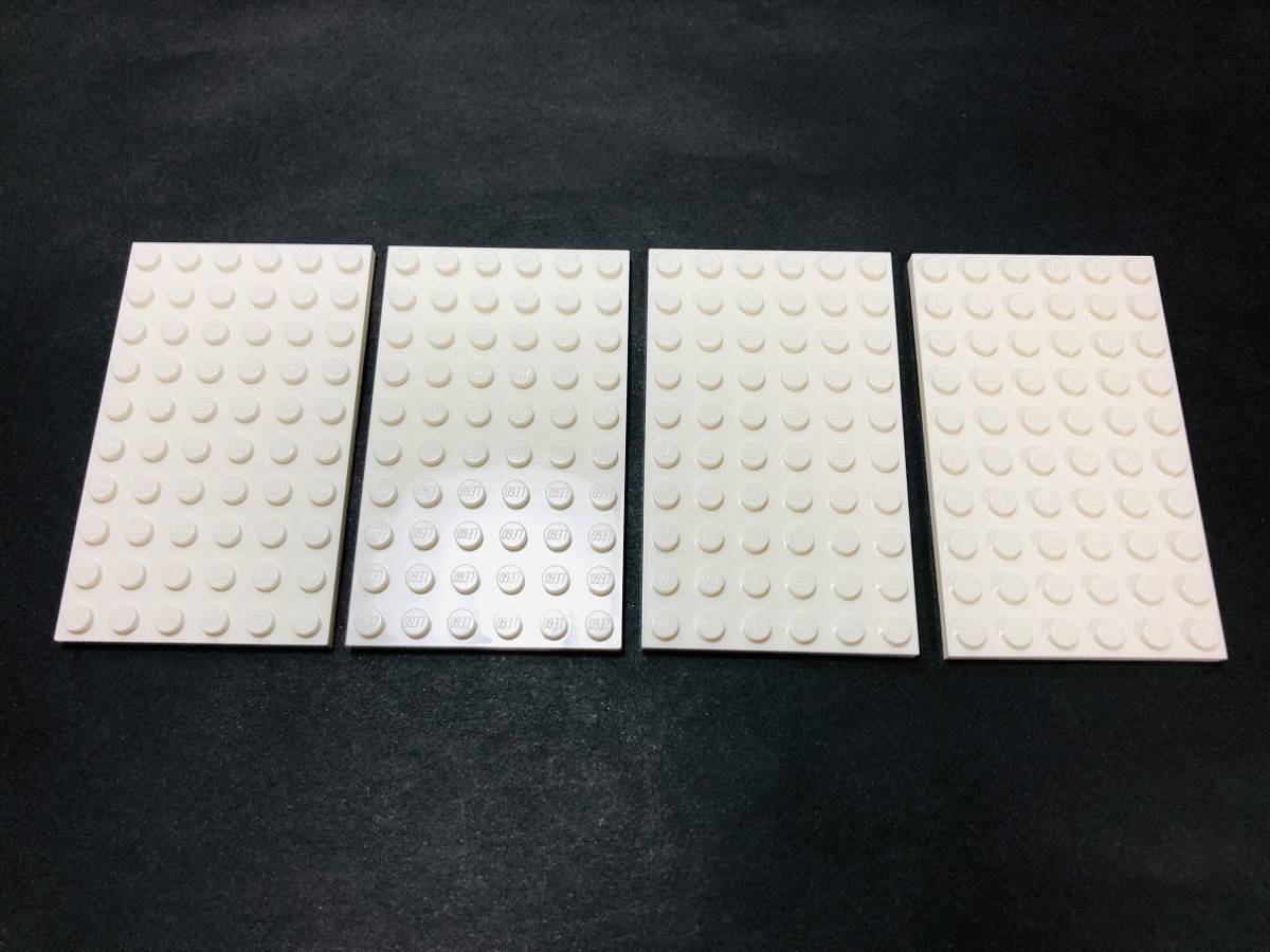 【新品未使用】レゴ　LEGO　プレート　6x10 ホワイト　白　4枚　６×１０_画像1