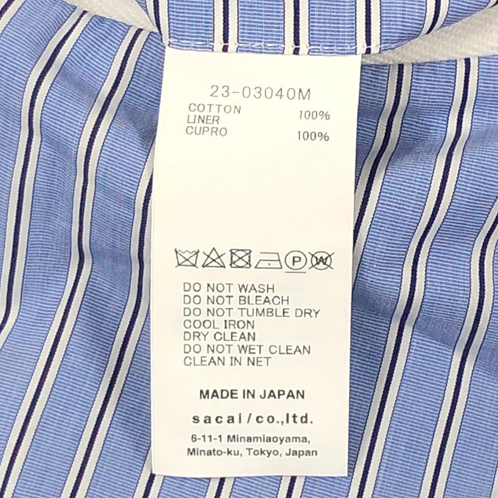 SACAI サカイ 品番 23-03040M THOMAS MASON ストライプ パンツ ブルー サイズ4 正規品 / 32767_画像7