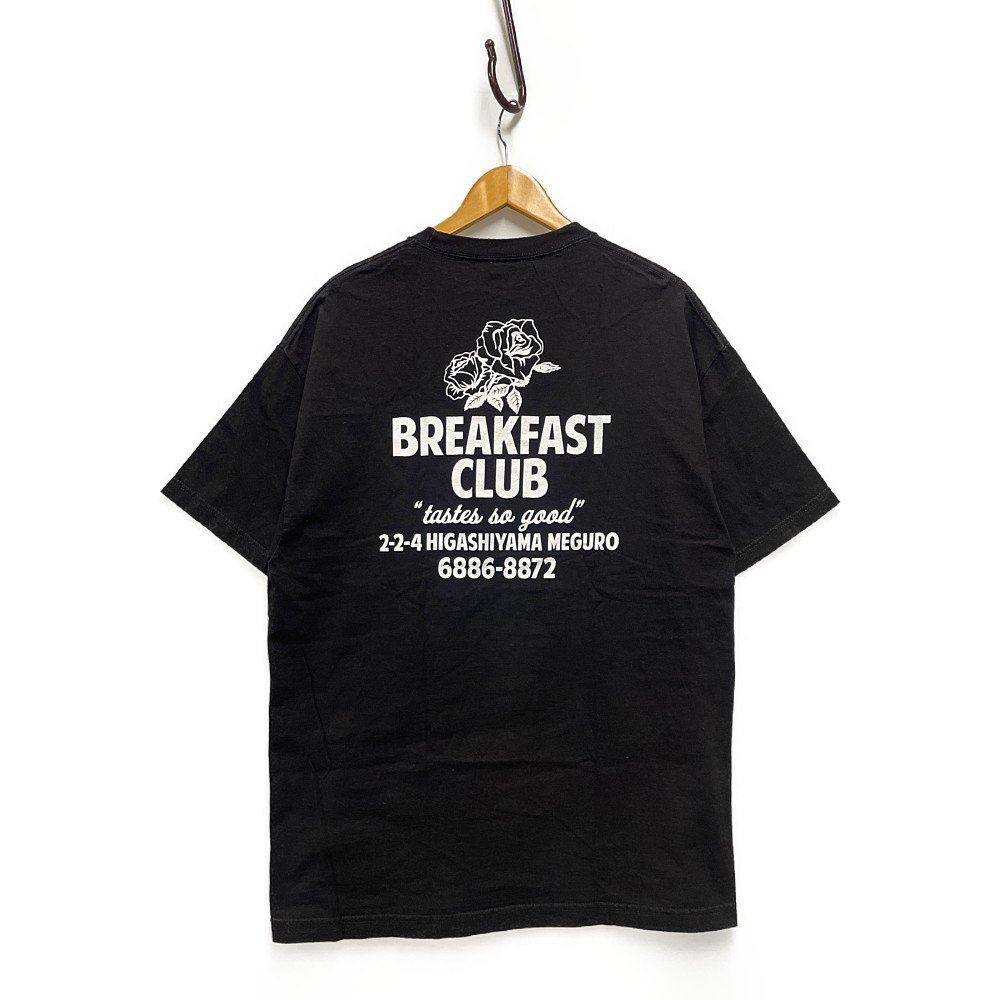 BREAKFAST CLUB ブレックファストクラブ 半袖Ｔシャツ ブラック サイズXL 正規品 / B4676_画像1