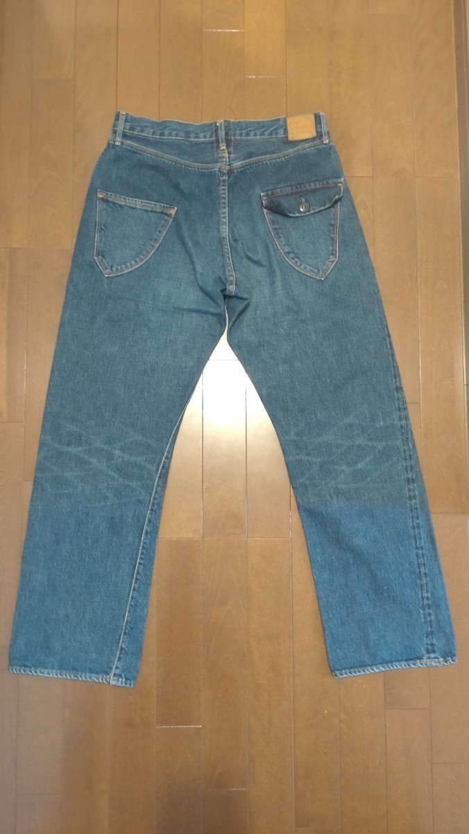 【美中古】KATO カトー Back Flap Pocket Straight Denim カトー バックフラップポケット ストレートデニム 日本製 LOT-002_画像2