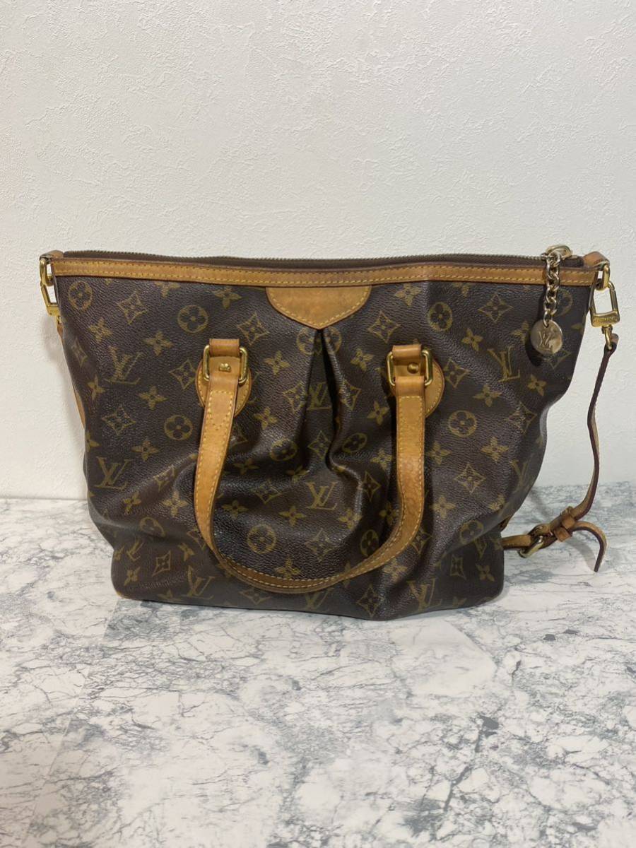 j174k LOUIS VUITTON ルイヴィトン モノグラム パレルモPM トートバッグ ハンドバッグ _画像2