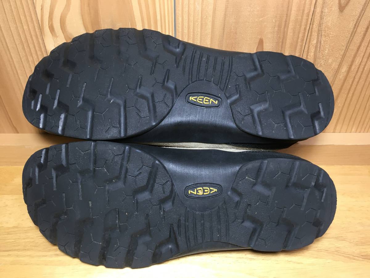 ★KEEN キーン Jasper ジャスパー スエード ベージュ×赤 8.5インチ 26.5cm 美品 Used 検 キャンプ アウトドア トレッキング_画像2