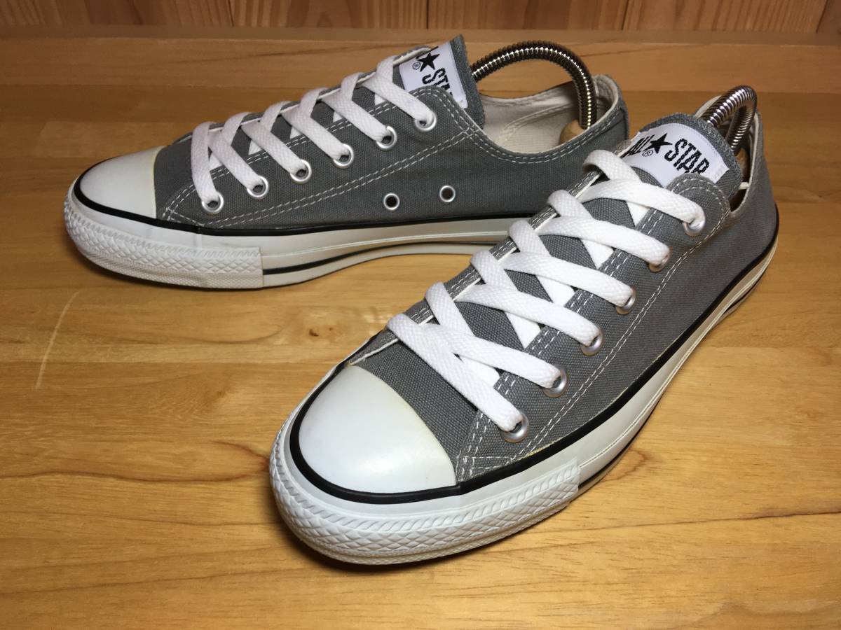 *CONVERSE Converse ALL STAR all Star Lo gray × white 25.0cm Used inspection skate bo- DIN g zipper Taylor 